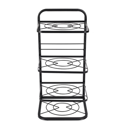 Kitchen Pot Pan Organizer Rack Adjustable Cookware Holder Stand
