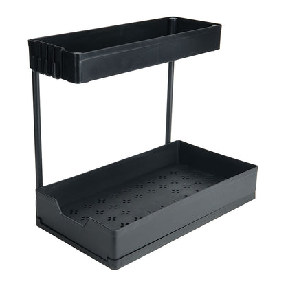 Multifunctional Plastic Pull Out Kitchen Storage Rack