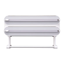 Dual-Layer Magnetic Plastic Wrap Dispenser with Cutter