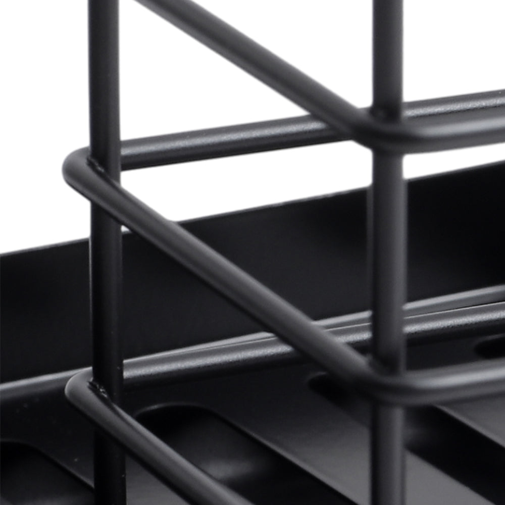 Black Steel Kitchen Sink Caddy Organizer