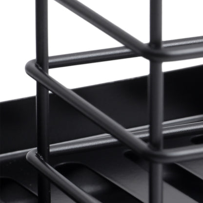 Black Steel Kitchen Sink Caddy Organizer