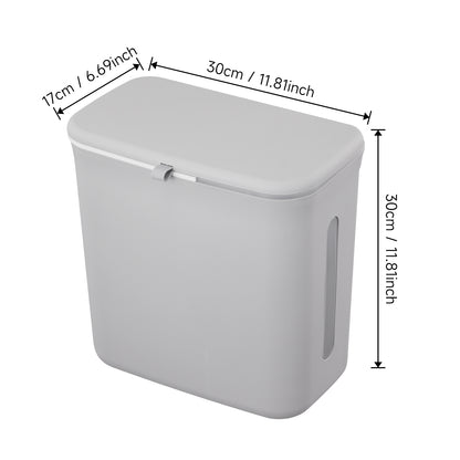 Hanging Dry Wet Separation Kitchen Trash Bin with Lid