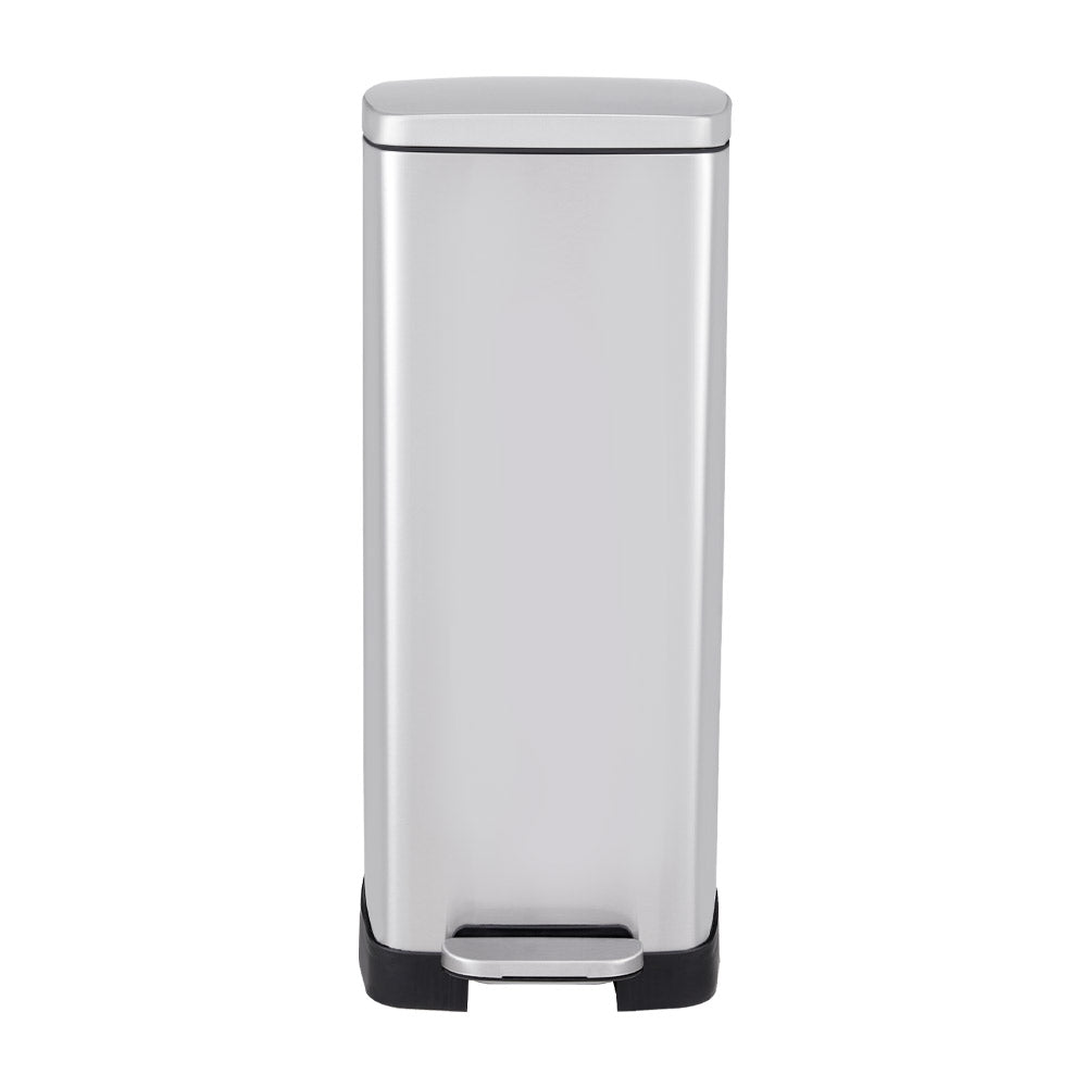 30L Stainless Steel Step Open Trash Can