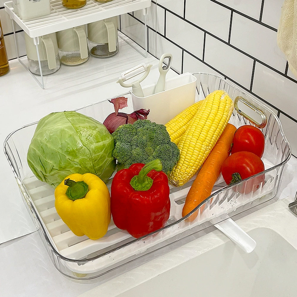 Kitchen Dish Vegetables Fruits Drying Rack
