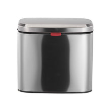 4L Stainless Steel Hanging Trash Bin with Lid Kitchen Garbage Can