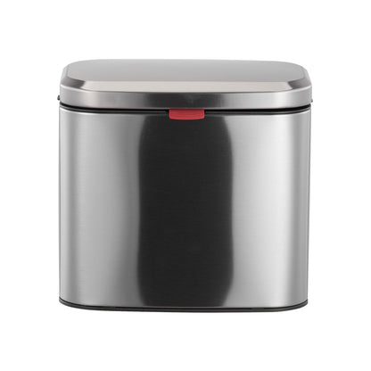 4L Stainless Steel Hanging Trash Bin with Lid Kitchen Garbage Can
