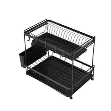 2 Tier Dish Drying Rack with Drainboards